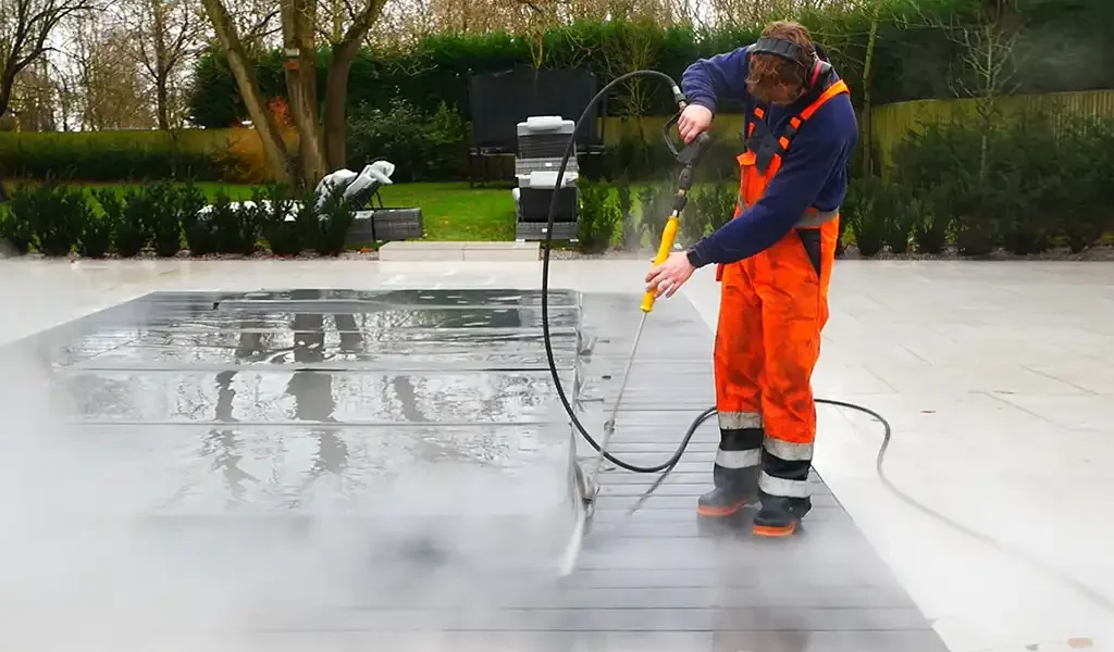 cleaning patio