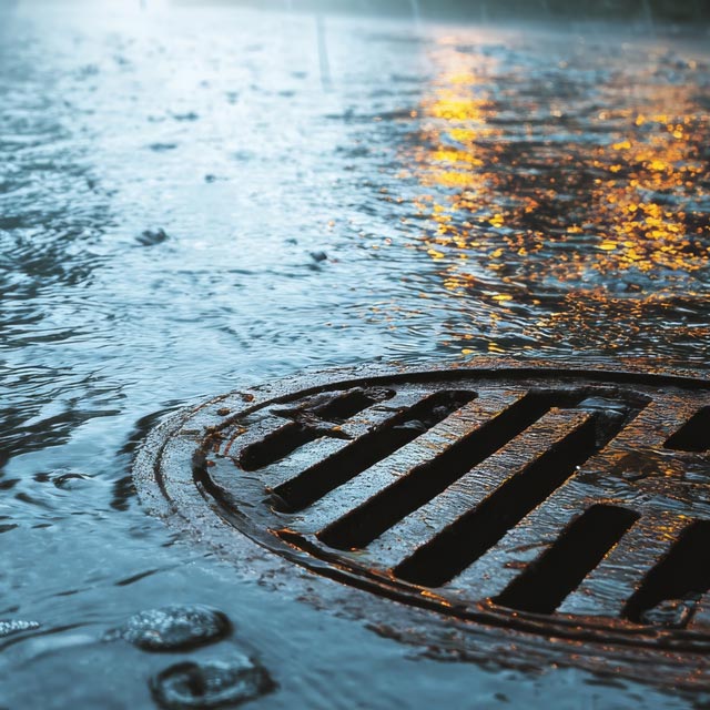 water blocked drain