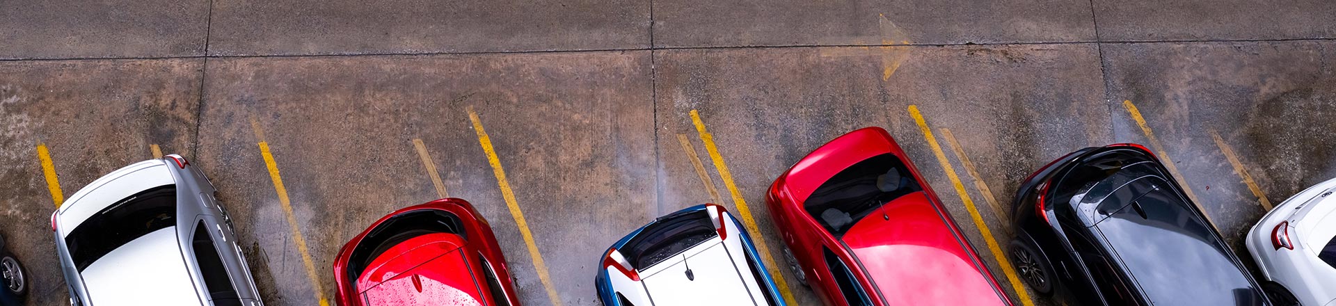 cars parked in bays