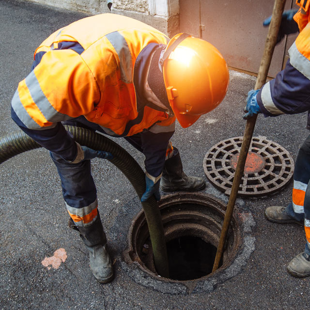 inspecting drains with a camera