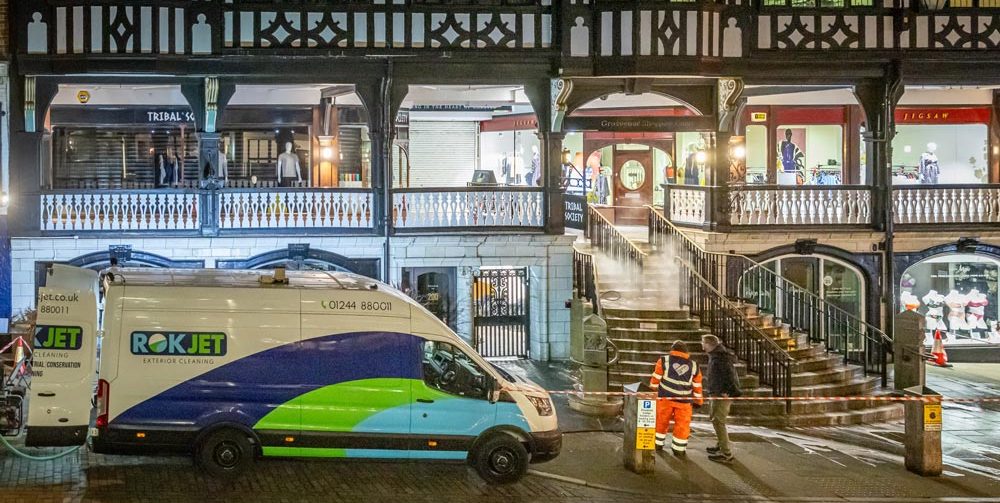 rokjet team cleaning Chester streets
